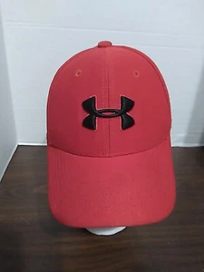 Under Armour Red & Black Hat Cap Youth Size XS/S - Picture 1 of 5