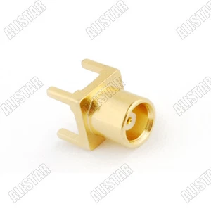 10x MCX hembra conector a través de orificio PCB montaje soldadura poste conector coaxial recto - Imagen 1 de 2