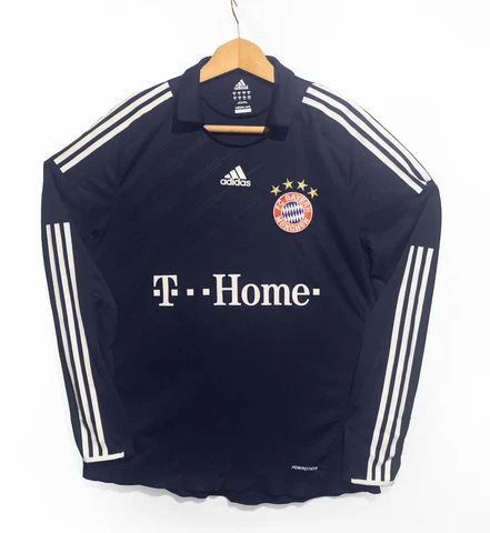 BAYERN MUNICH Player Issue 2008/2009/2010 Lucio #3 away Football L/S Shirt Sz XL Cover