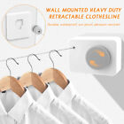 Retractable Clothesline Laundry Heavy Duty Family Wall Mounted Indoor Outdoor