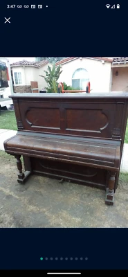 Steinway & Sons upright piano (1800s) - Image 1 of 4