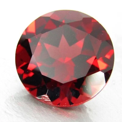 2.88Cts Natural Genuine  Red Color Pyrope Garnet 9mm Round Shape Loose Gem - Image 1 of 4