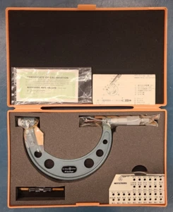 NEW Mitutoyo Screw Thread Pitch Micrometer 75-100mm / 0.01mm millimeter OD Gage - Picture 1 of 6