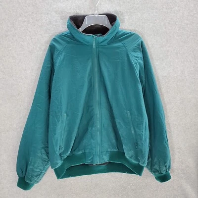 Chaqueta Pacific Trail para hombre grande verde azulado bolsillos cremallera completa manga larga cuello falso Foto 1 de 4