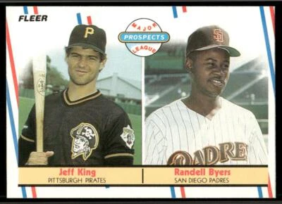 1988 Fleer #653 Jeff King / Randall Byers - Image 1 of 2