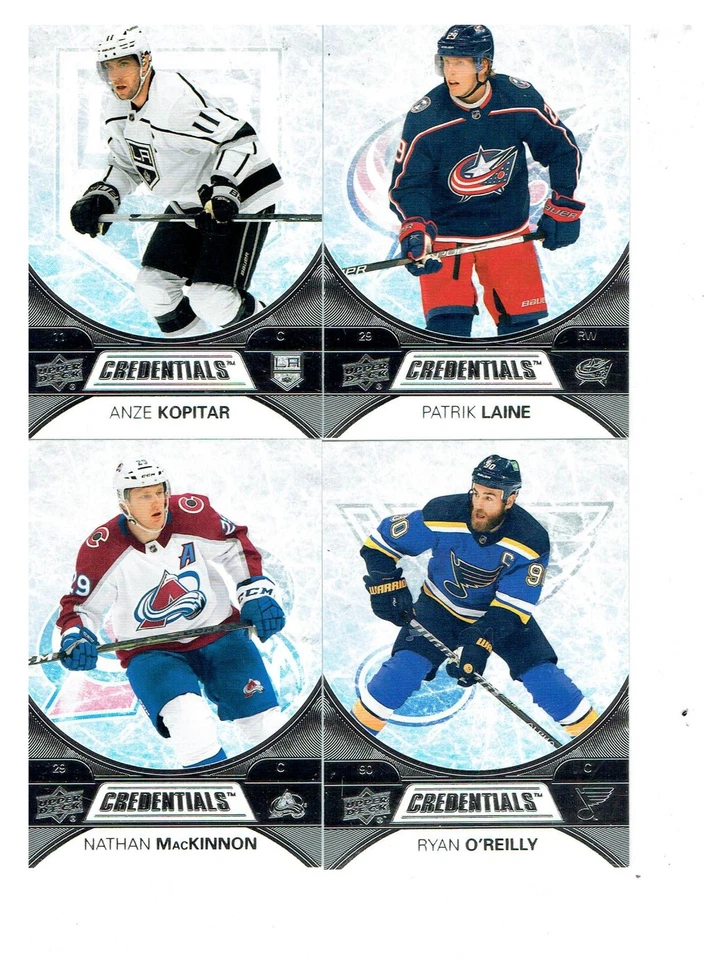 Single Card - 2021-22 Upper Deck Credentials Hockey Base Card/Inserts - You Pick - Image 1 of 1