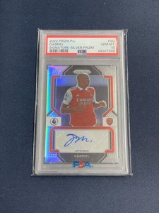 Prizm Premier League 2022 Gabriel Silver Prizm automático/99 PSA 10 - Imagen 1 de 2