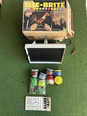 Lite Brite By Hasbro w Manual, Pegs, Box, NO Sheets - Works! Vintage 1973 - Image 1 of 4