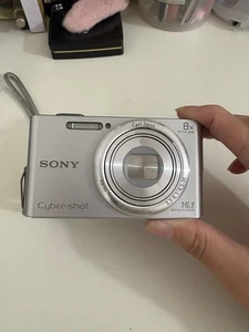 SONY Cyber-shot Silver DSC-W730 16.1 MP Digital Camera 8x optical Zoom-2025 - Picture 1 of 6