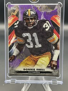 2024 Topps Inception Donnie Shell #131 púrpura paralelo # 022/125 Steelers patio - Imagen 1 de 6