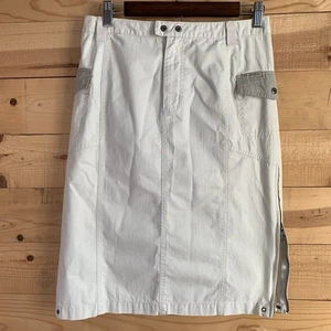 Columbia Skirt Womens 6 Khaki Cargo Pockets Outdoor Hiking Utility 100% Cotton - Picture 1 of 5