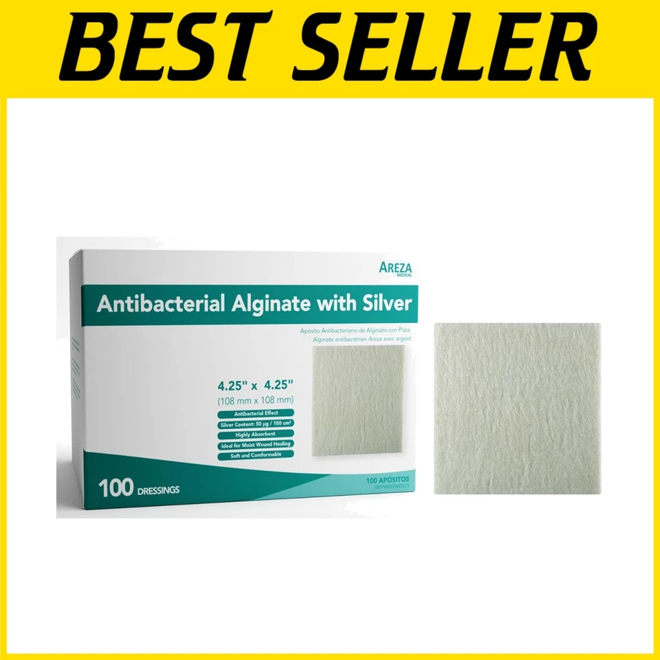 Sterile Silver Dressings for Wound Drainage - 100 Pcs, 1 Box - Image 1 of 4