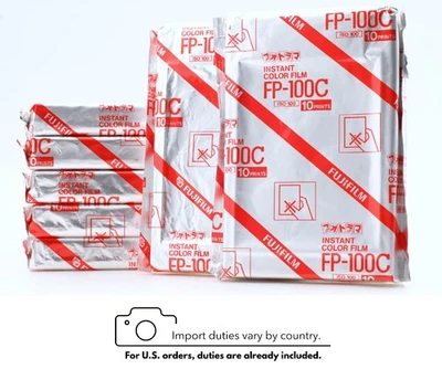 7Packs [Unused] EXP.12/2006 Fuji FujiFilm FP-100C Instant Color Film From JAPAN - Image 1 of 4