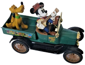 Vintage Limited Edition 1998 Disney Mickey + Pluto ERTL Truck Figurine Set w Box - Picture 1 of 24