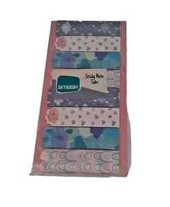 Smash, 8 Sticky Note Tabs Pads, 2 of same Design, 7cm x 2 cm each Tab. - Picture 1 of 1