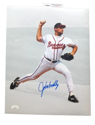 John Smoltz Signed Autographed 11x14 Photo Atlanta Braves MLB JSA COA - Image 1 of 3