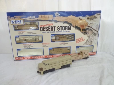 K-Line K-1125 Operation Desert Storm  Diesel Freight Train Set MINT TESTED - Image 1 of 4