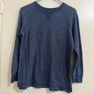 Y2K Mens Waffle Thermal Body Sz L HuskyBlue Classic Comfort Streetwear Outdoor. - Picture 1 of 9