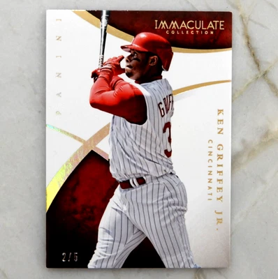 Ken Griffey Jr 2015 Panini Immaculate Collection GOLD Holo SSP  /5 - Image 1 of 2