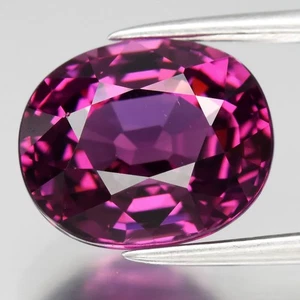 💎 Granato Rodolite Rosa Viola Naturale Ovale VVS 4,16ct - Pietra Preziosa Madagascar - Foto 1 di 6