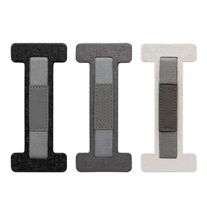 Security Hand Strap with Leather Belt Holder Stand for E-book - Photo 1/9