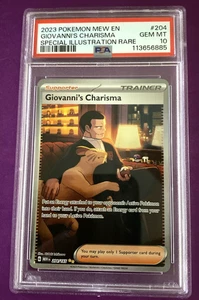Giovanni's Charisma SIR | Scarlet & Violet 151 Pokemon 204/165 | PSA 10 - Bild 1 von 2