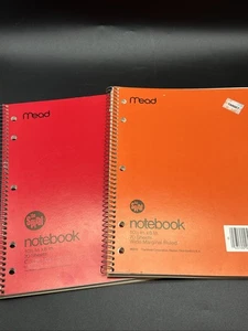 VTG Mead Notebook LOT The Spiral 70 Sheets College/Wide One Subject 1970’s/80’s - Picture 1 of 15
