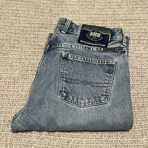 Vintage Lucky Brand Jeans Gene Montesano Latzhose Denim Jeans 8/29 USA Made - Bild 1 von 9