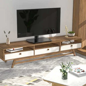 Universal Adjustable Swivel Tabletop TV Stand with Mount for 27-55 inch TVs - Picture 1 of 10