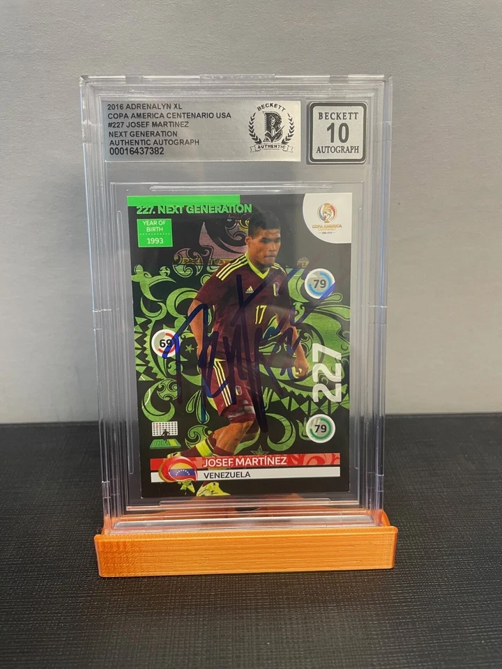 2016 ADRENALYN XL COPA AMERICA NEXT GEN JOSEF MARTINEZ AUTO 10 BECKETT AUTHENTIC - Image 1 of 2
