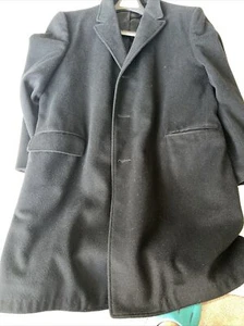 Mens M Or L Vintage Crown Juilliard 100% Cashmere Black Dinner Jacket/coat - Picture 1 of 8