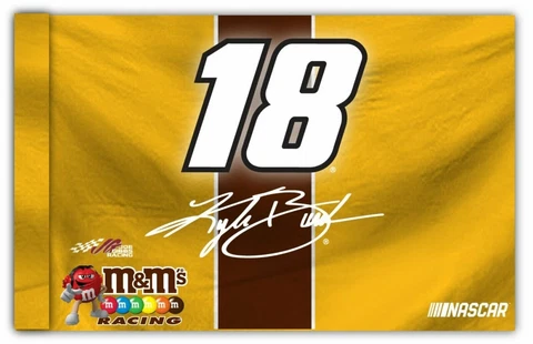 Kyle Busch #18 Premium 3x5 Flag w/Grommets Outdoor House Banner Nascar Racing Cover