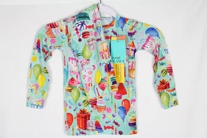 Posh Peanut Toddler 4T Happy Birthday Long Sleeve Pajamas 2 Piece Multi Color