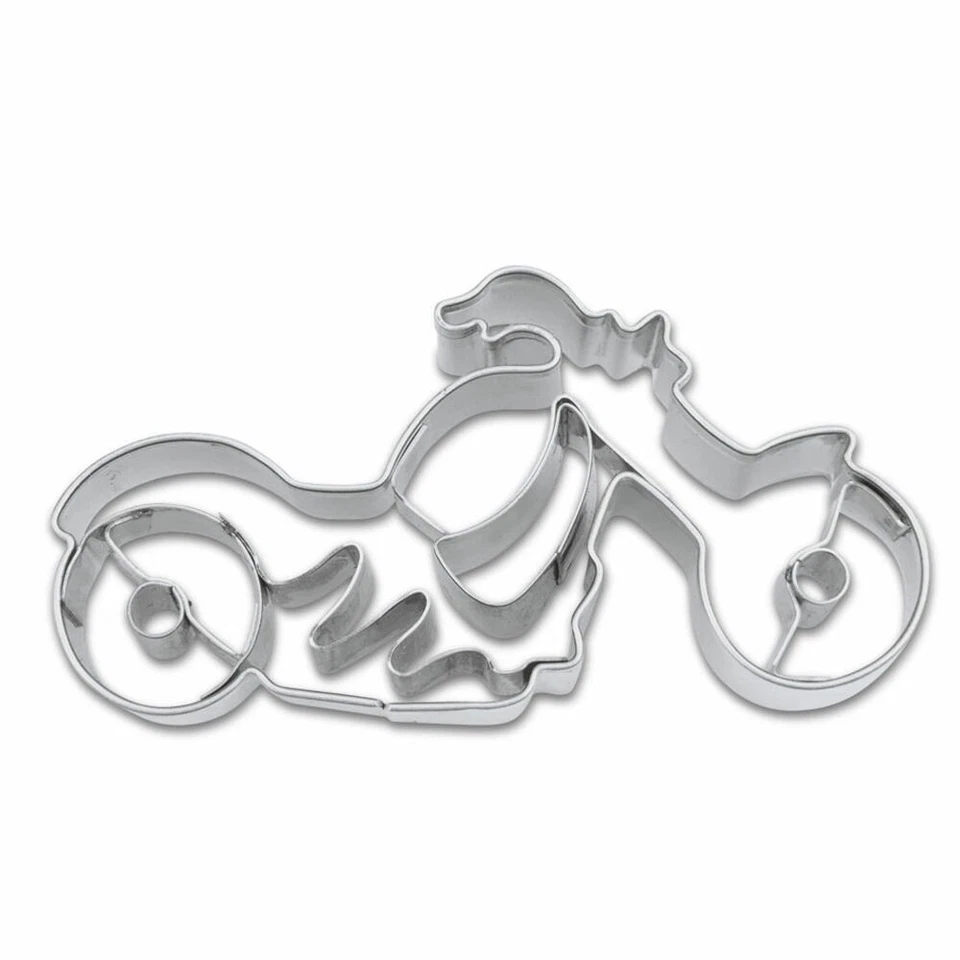 Städter Präge-Ausstecher Motorrad Ausstechform Plätzchenform Keks Edelstahl 7 cm - Bild 1 von 4