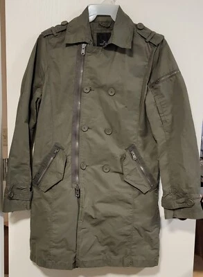 Marc Anthony 男式风衣绿色 S 码 — 第 1/4 张图片