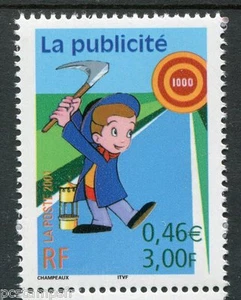 FRANCE 2001, timbre 3373 Communication Publicité neuf** - Photo 1/1
