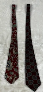 Lot Of 2 Fraser Thomson And Sons VTG Neck Tie  Handmade Imported Silk Necktie - Picture 1 of 10