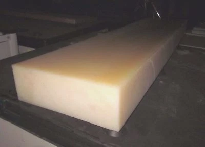 Nylon 101 6/6 Sheet Plate 4" x 12" x 24" Extruded Block Natural PA66 Bar Stock - Image 1 of 4