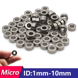 Miniature Ball Bearings Small Micro Mini 1/1.5/2/2.5/3/4/5/6/8/10mm Inner Dia. - Picture 1 of 9