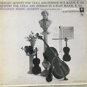 MOZART- Quintets K.593/K.614: Budapest String Quartet (US Columbia 6eye ML 5193) - Picture 1 of 4