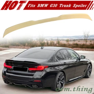 Unpainted P Type Trunk Spoiler Fits BMW 5-Series G30 Sedan 17-23 530i 540i - Picture 1 of 5