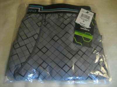 CUECA BOXER MASCULINA UMBRO PERFORMANCE S-M-L-XL CINZA PRETA GEOMÉTRICA - Imagem 1 de 4