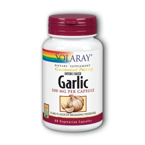 Ajo 500 mg 60 cápsulas de Solaray Foto 1 de 1