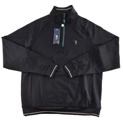 Pulôver masculino William Murray Clubhouse malha golfe L 1/4 zíper bolso elástico polo - Imagem 1 de 4