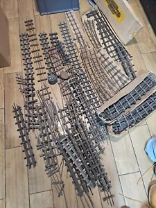 Large job lot of O Guage model railway track hornby scratch built curves points