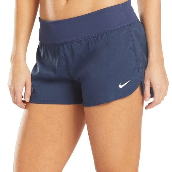Nike Solid Navy Blue Element Board Short Women’s Size XL Swim Shorts