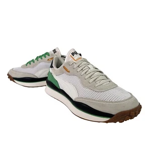 Puma STYLE RIDER STREAM ON Shoes White Grey Green Mens Sneaker Size 12 - Picture 1 of 11