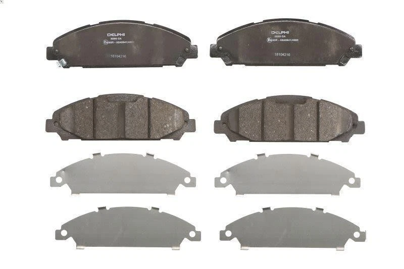 BREMSBELÄGE SATZ BREMSKLÖTZE SCHEIBENBREMSE DELPHI FÜR FORD USA 14-23 LP3255