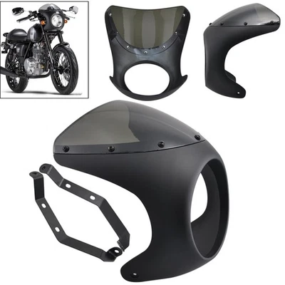 Cubierta universal para parabrisas de carenado de faros de 7"" para Honda GL 500 650 1000 1100 Foto 1 de 4