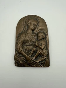 Wild Goose Studio Madonna & Child Wall Plaque Bronze Finish Ireland Kinsale Art - Picture 1 of 5